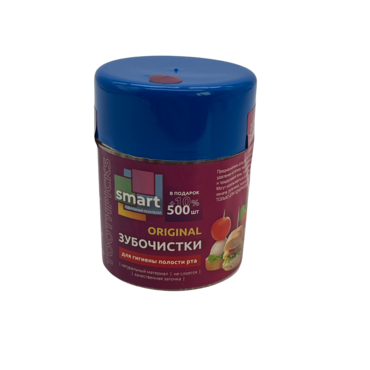 Зубочистки  SMART ( БАНКА 500шт+10%) (10)(240) 