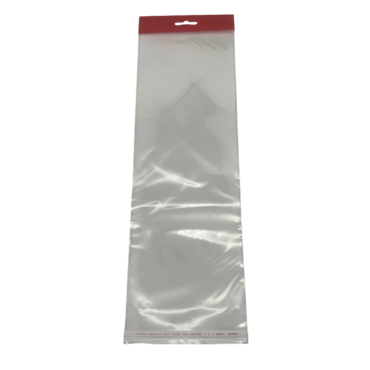 Пакет БОПП ЕВРОПОДВЕС 25мкм 13х36+3 клеевой клапан   (500)