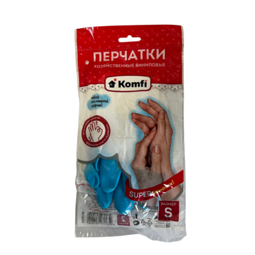 ПЕРЧАТКИ хоз Виниловые Komfi 