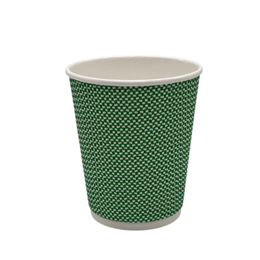 Стакан гофрированный бум ЗЕЛЁНЫЙ  240 мл  (25)(500)