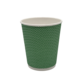 Стакан гофрированный бум ЗЕЛЁНЫЙ  240 мл  (25)(500)
