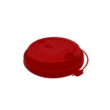 Крышка D=90 ПОКРОВ КРАСНАЯ СО СЪЕМНЫМ ПИТЕЙНИКОМ.(50)(1000)