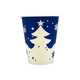 Стакан бум--360 мл  НОВЫЙ ГОД    СИНИЙ (50)(1000)