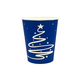 Стакан бум--250 мл  НОВЫЙ ГОД    СИНИЙ (50)(1000)