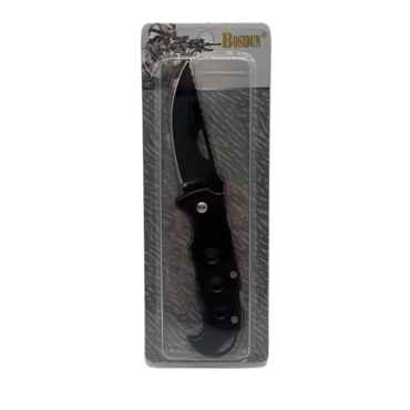 Нож складной без фиксатора 7см  метал.руч BOSIDUN арт.987
