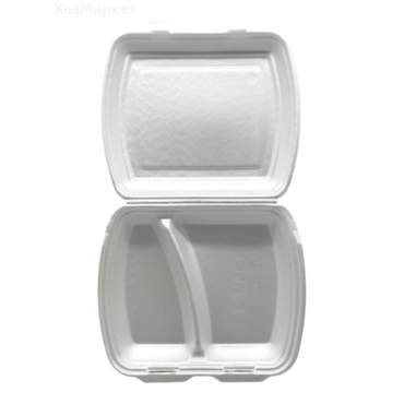 Ланч-БОКС   2-х секц. SLB-2 БЕЛЫЙ (100) 2-х замковые