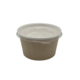 Супница картонная Крафт 500 мл + крышка d-120мм 100/500
