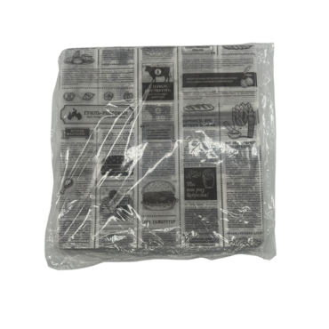 Бумага оберточная 305х305мм ГАЗЕТА парафин 500шт