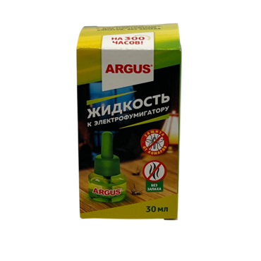 Жидкость для фумигатора от комаров ARGUS  30мл на 300часов 45 ночей (кор 24)