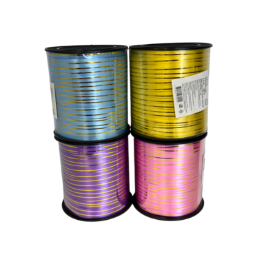 Лента декор. 0,5*500 Однотонная/ 0,5*250м ( С ПОЛОСОЙ)