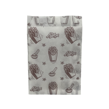 Пакет бум. под Картошку ФРИ 175х110+50 (100) (3500) Белый Рис АВИОРА