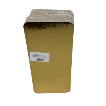 Подложка прямоуг  12*25 ЗОЛОТО/СЕРЕБРО 0.8мм  (100)