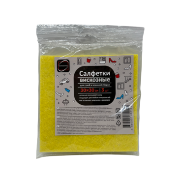 Салфетка для стола ВИСКОЗА 30*30(3 шт)