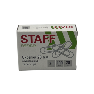 Скрепки 28мм 100шт