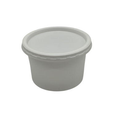 Сметанник+крышка 250мл Белый D95  (450) С КРЫШКОЙ