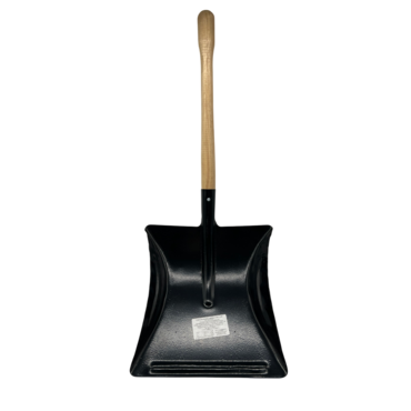 Совок МЕТАЛЛИЧЕСКИЙ  23х22 для мусора на деревянной ручке  (арт13565)  