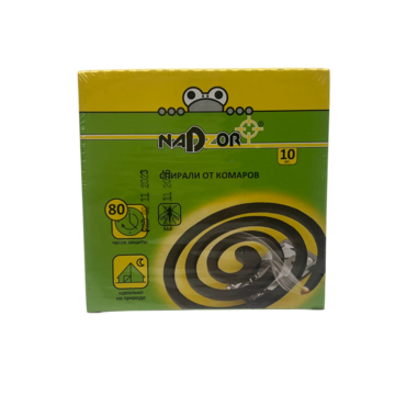 Спирали от комаров NADZOR (упак 10шт) (кор 60)