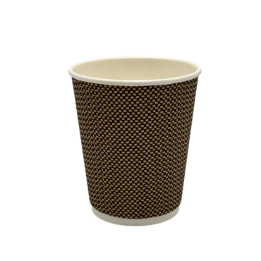 Стакан гофрированный бум КОРИЧНЕВЫЙ  240 мл  (25)(500)