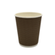 Стакан гофрированный бум КОРИЧНЕВЫЙ  240 мл  (25)(500)