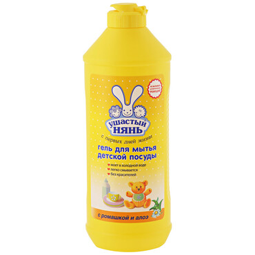 УШАСТЫЙ НЯНЬ гель для посуды Ромашка 500мл (20)