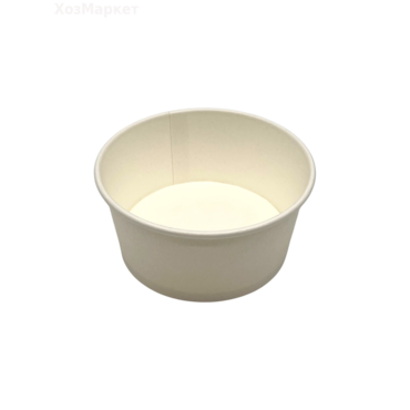 Конт. бумажный супница 330мл Белые d114 мм  БЕЗ КРЫШКИ (50) (500шт)