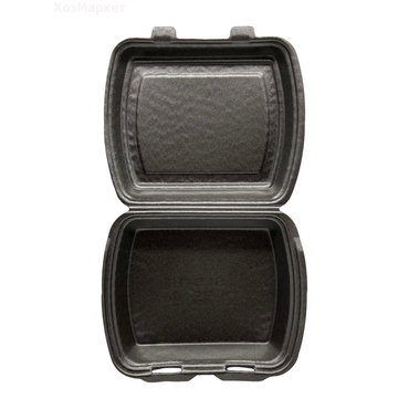 Ланч-БОКС   1-х секц. SLB-1 ЧЕРНЫЙ (100) 2-х замковые