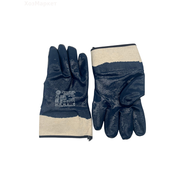 Перчатки защитные КРАГИ рабочие СИНИИ bc-1 (полный облив)  /12