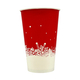Стакан бум--480 мл  НОВЫЙ ГОД   КРАСНЫЙ(50) (1000)