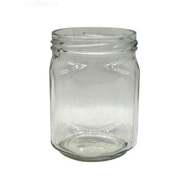 Банка Стекло 0,5л ВИНТ ø82 КУБИК  /12